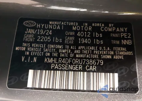 2024 Hyundai Elantra N Line from USA, damaged, VIN KMHLR4DF0RU738679